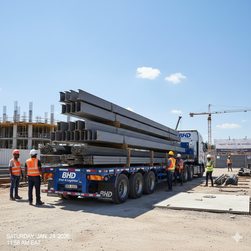 The "Site Halt" Nightmare: How Just-In-Time Steel Delivery Protects Your Cash Flow | BHD Kenya